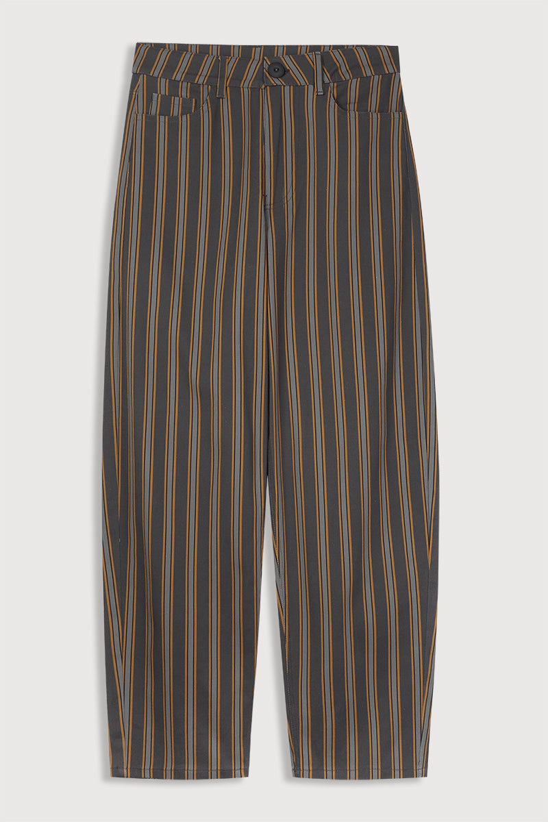 Pantalón Rayas Gris globo
