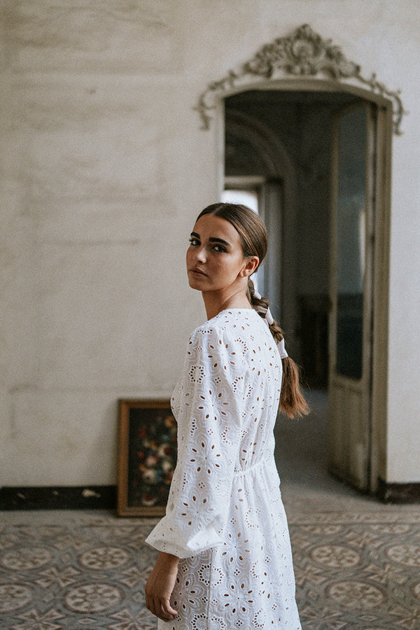 Camisón Brocados blanco