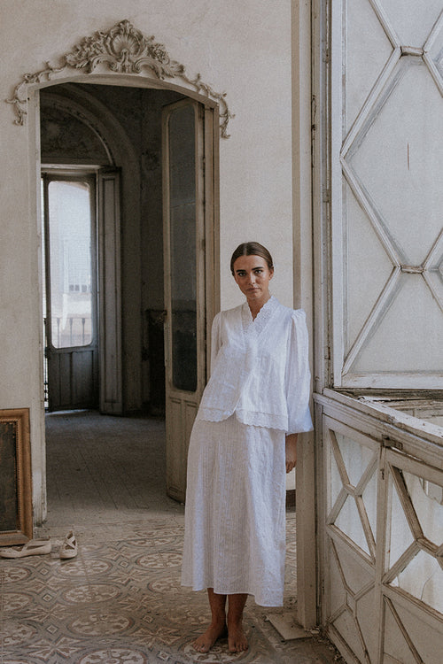 Conjunto camisón y mañanita