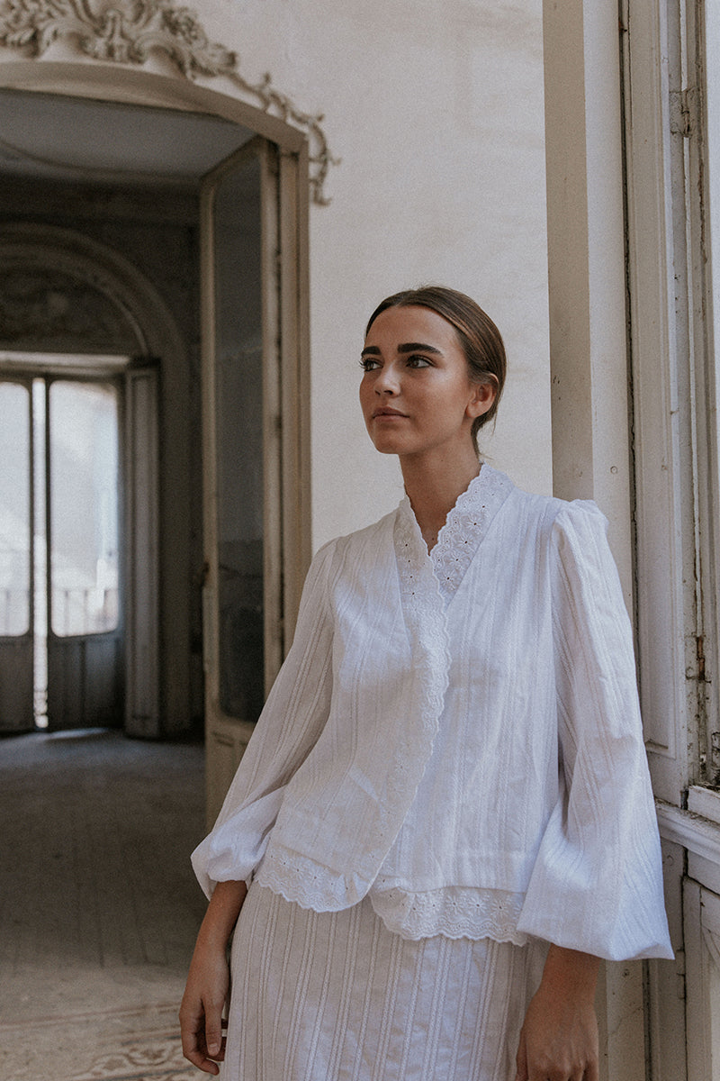 Conjunto camisón y mañanita