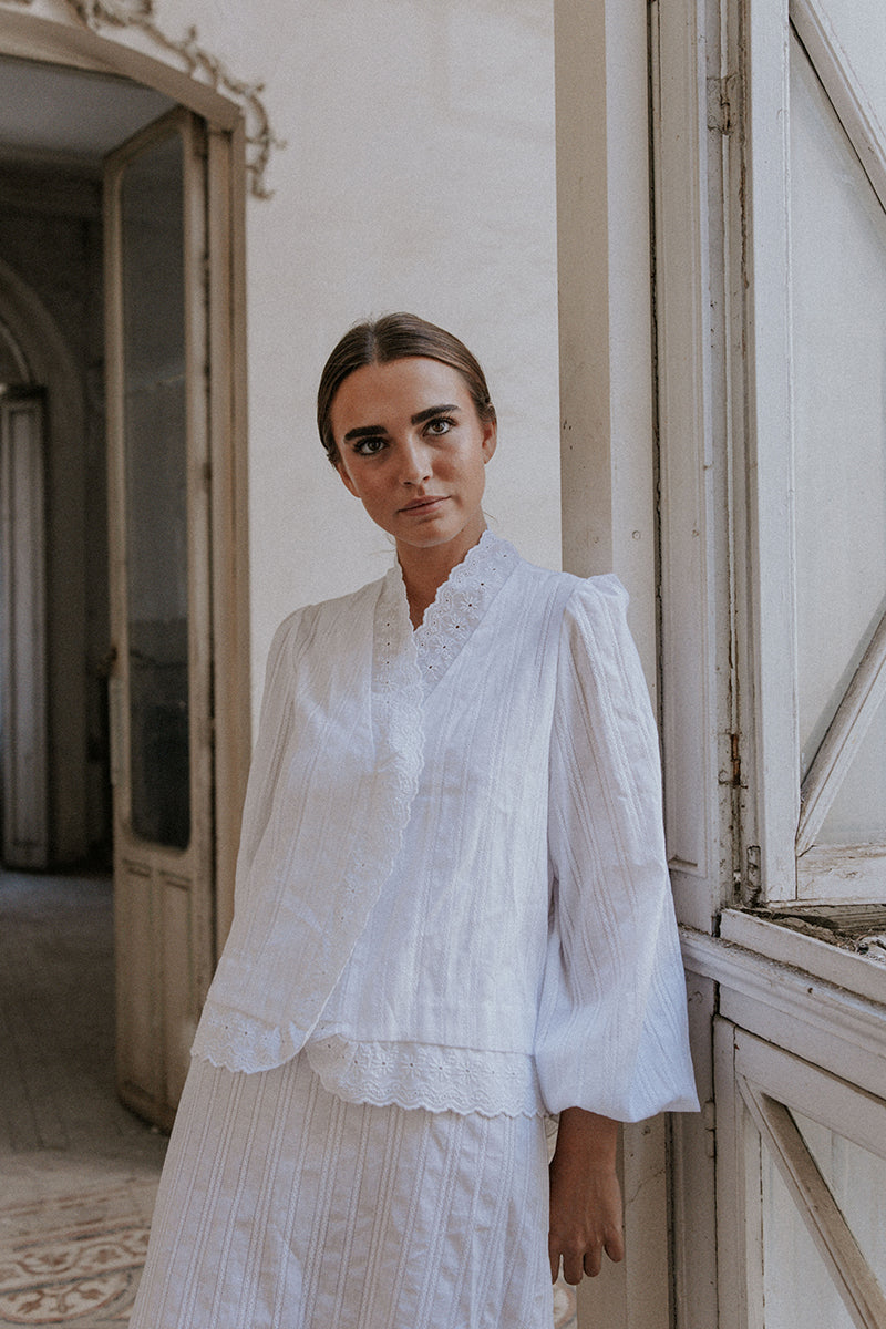 Conjunto camisón y mañanita