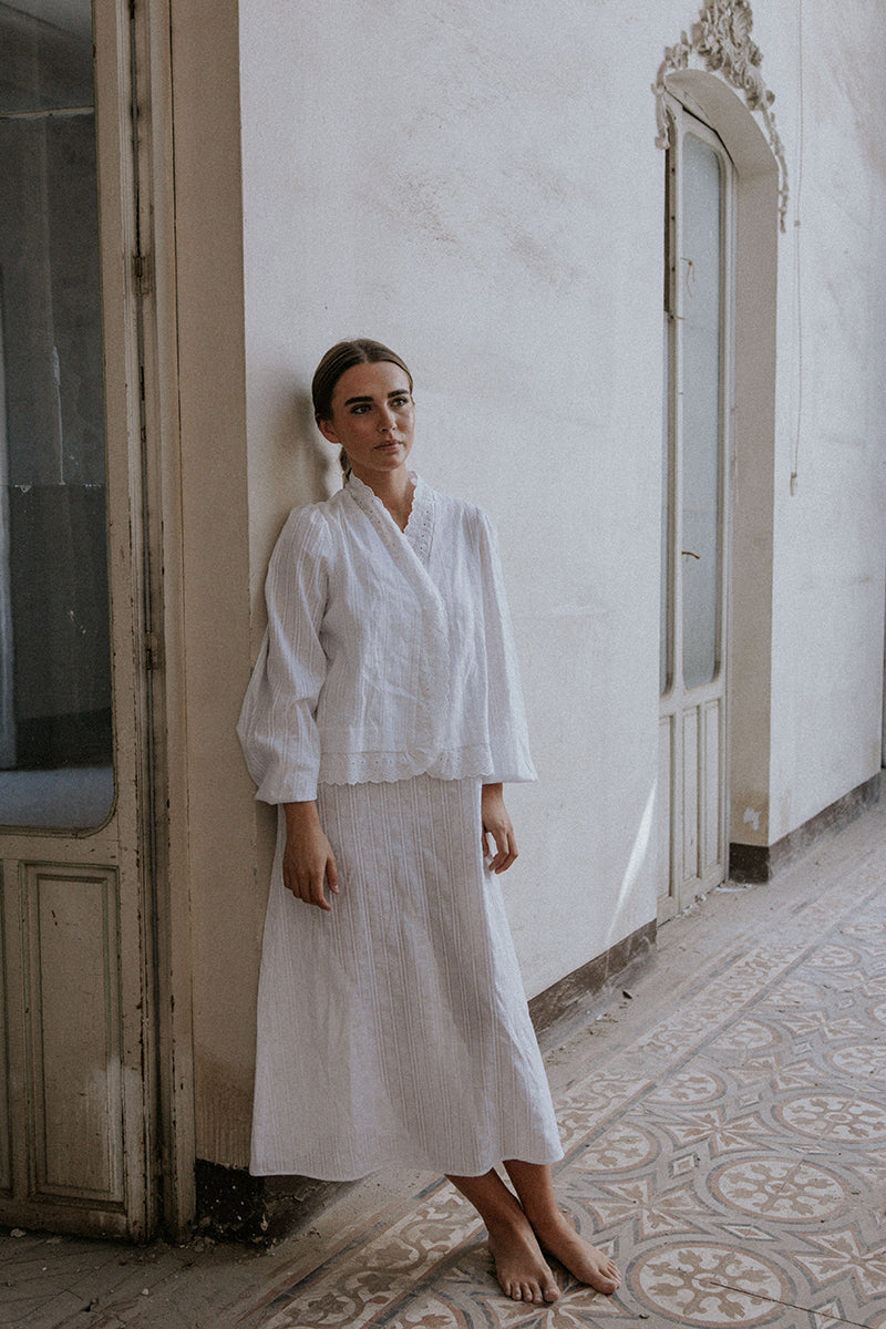 Conjunto camisón y mañanita