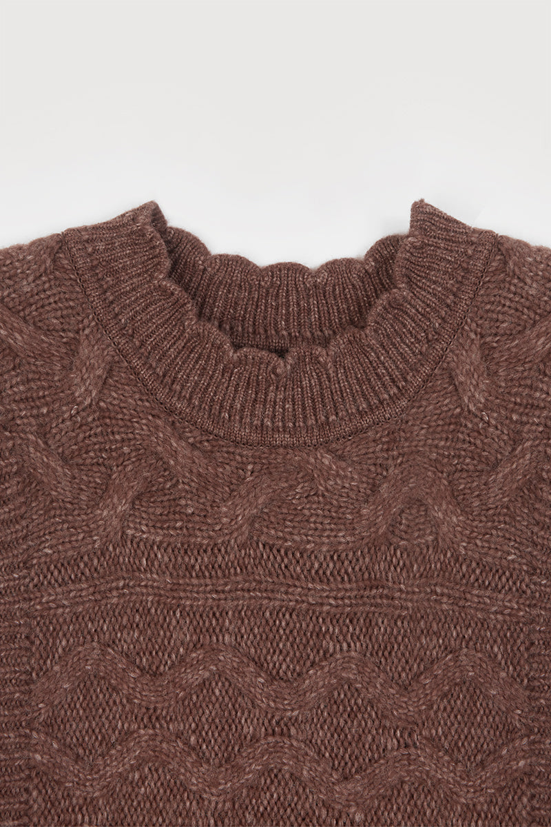 brown figure eight vest