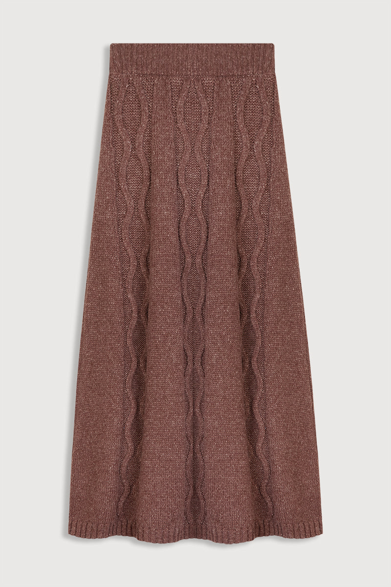 Falda ochos marron