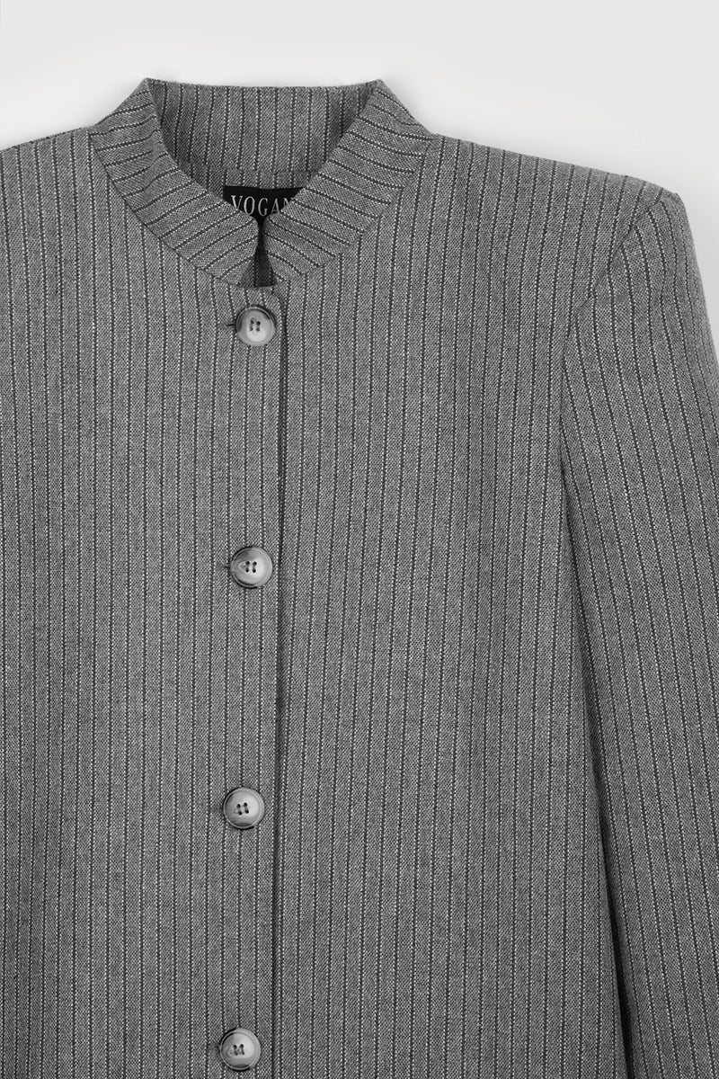 Kaftan Rayas Gris