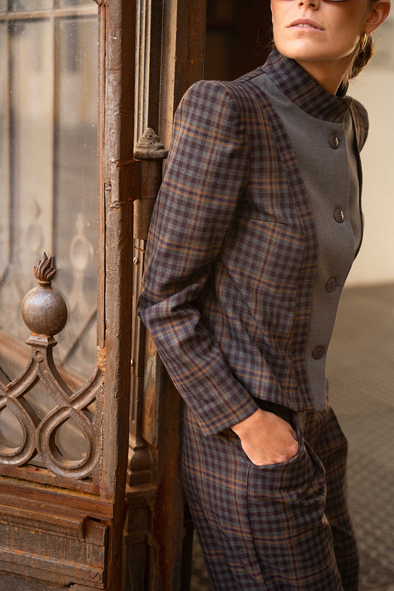 Chaqueta vega cuadros