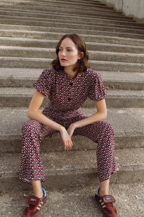 Dora Bordeaux Trousers