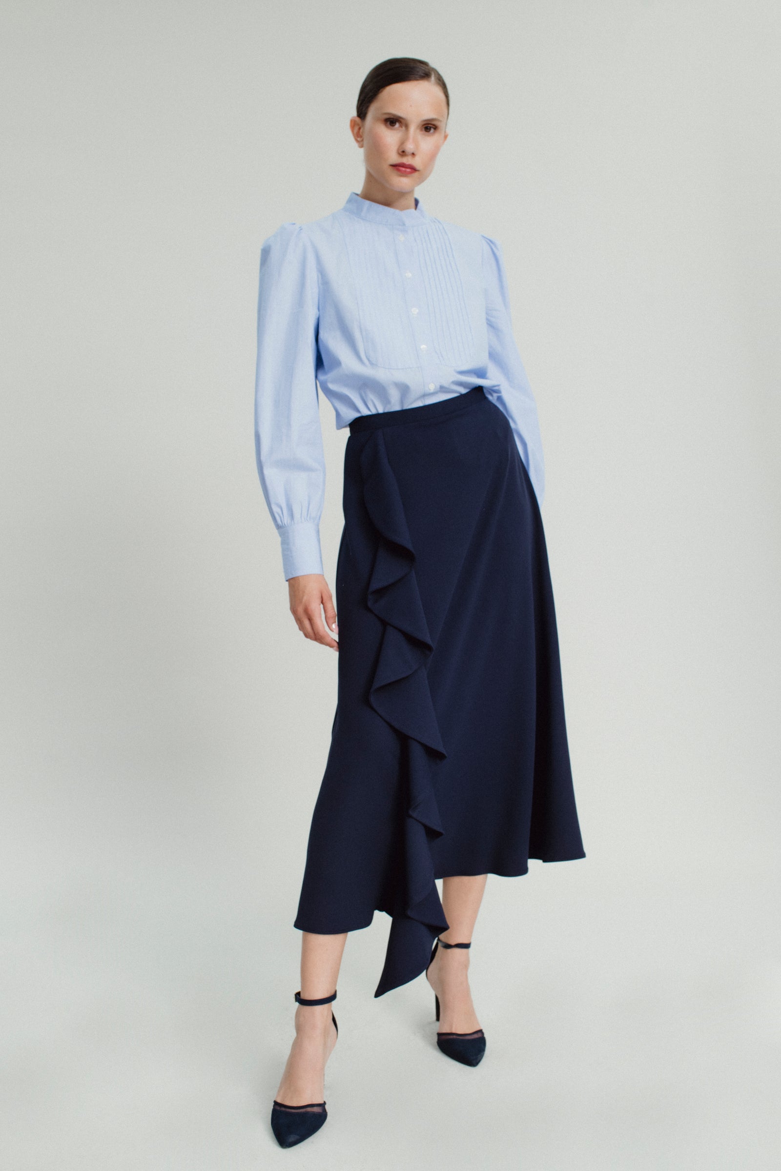 Falda Cayetana Marino Faldas de Fiesta VOGANA - Main Image