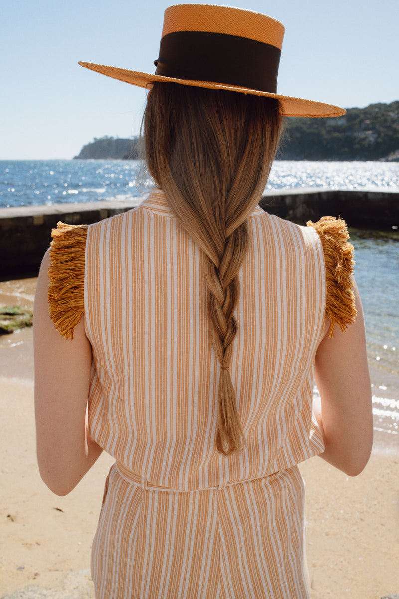 Blusa mostarda Lorea