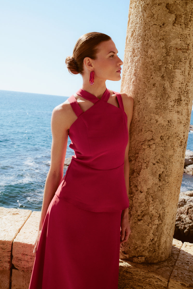 Vestidos Largos Vestido Rojo Lino Zara Vestido Largo Vestido