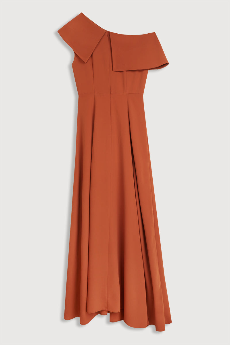 Vestido Midi Escote Descubierto