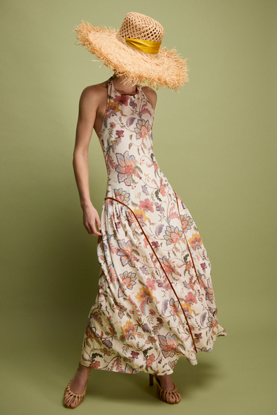 Vestido Benita Flores para invitada embarazada