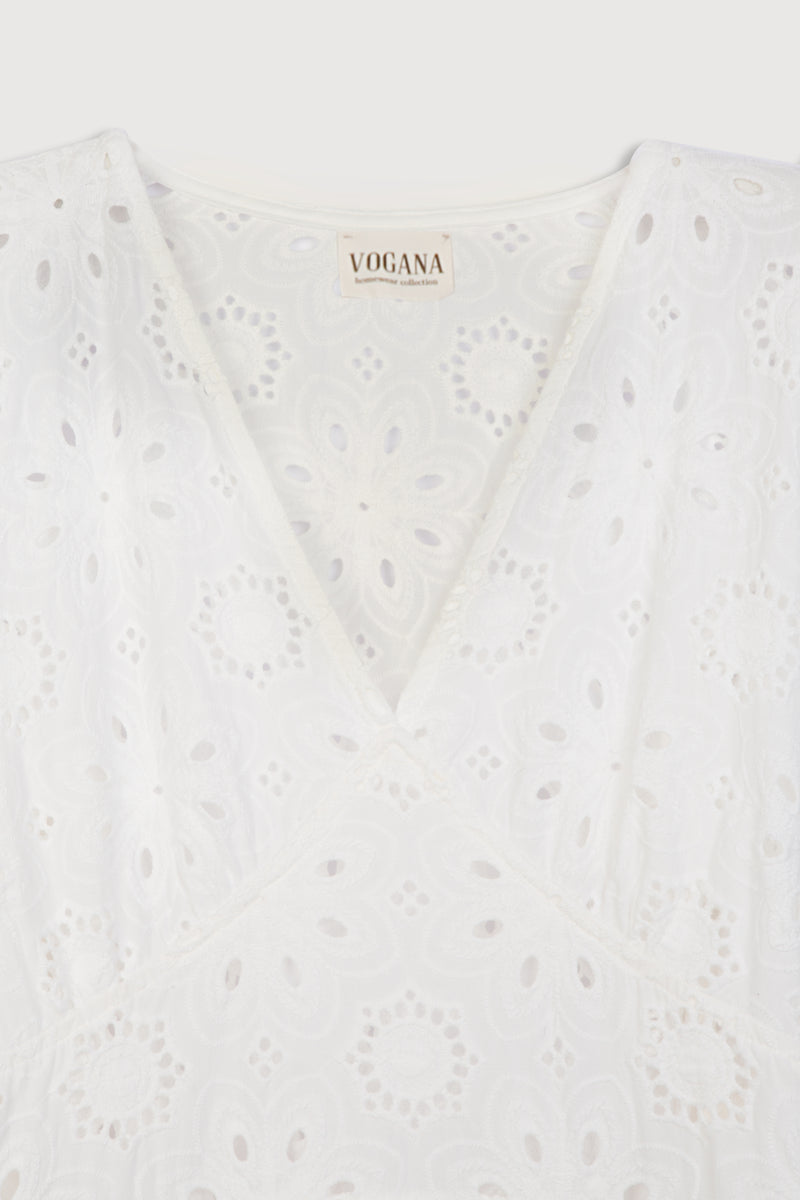 Camisón Brocados blanco