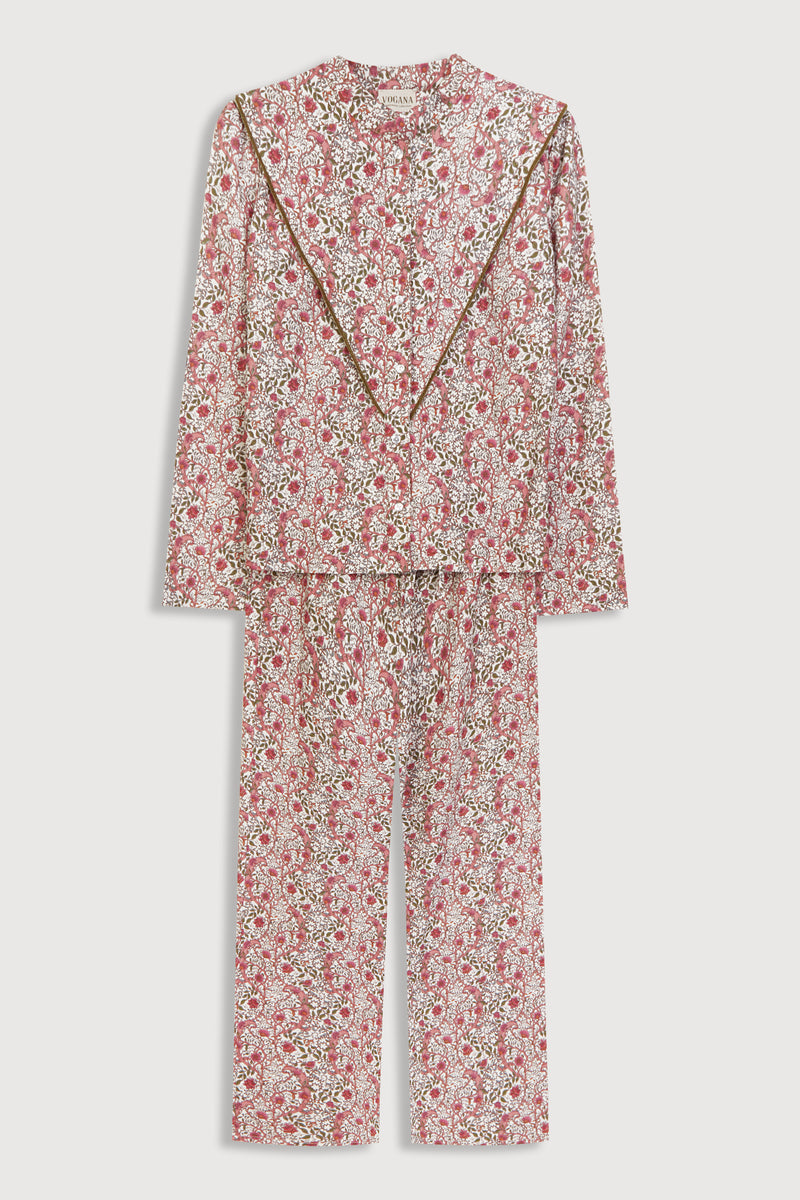 Pijama Flores rosa