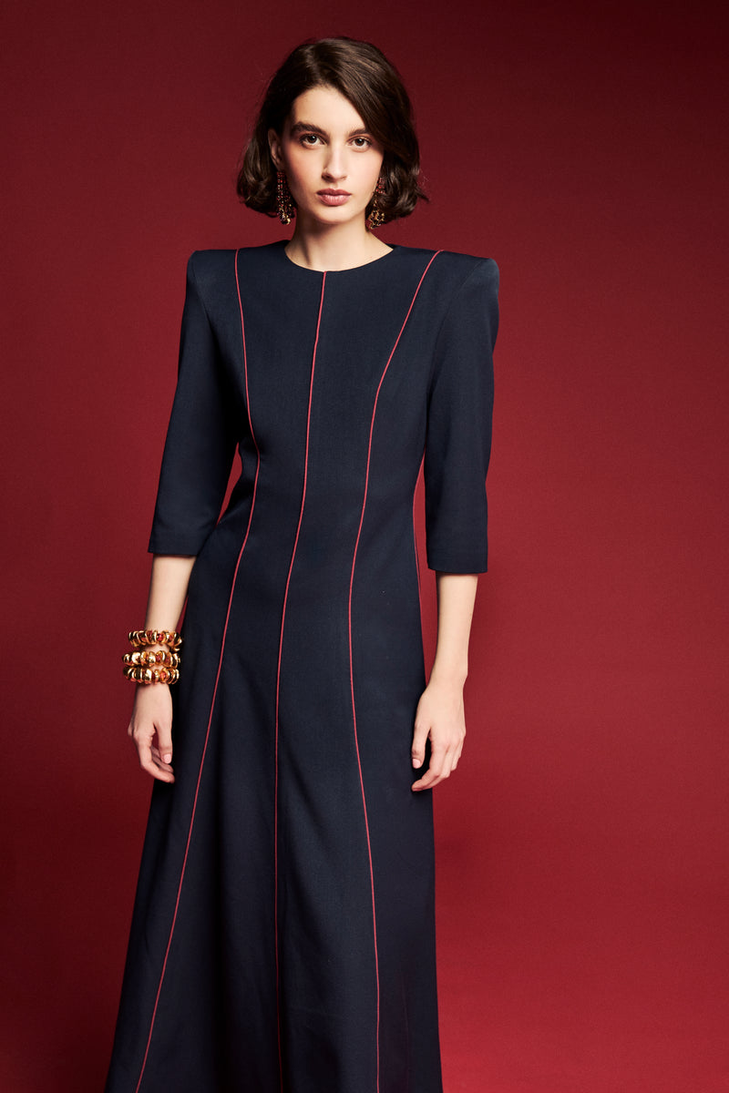 Julieta Navy Dress