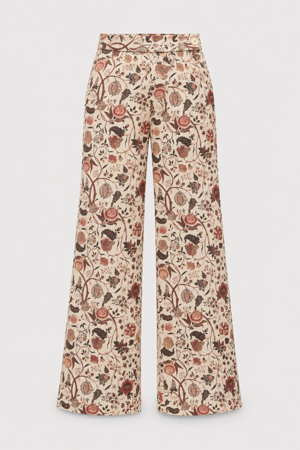 Pantalon estampado flores mujer