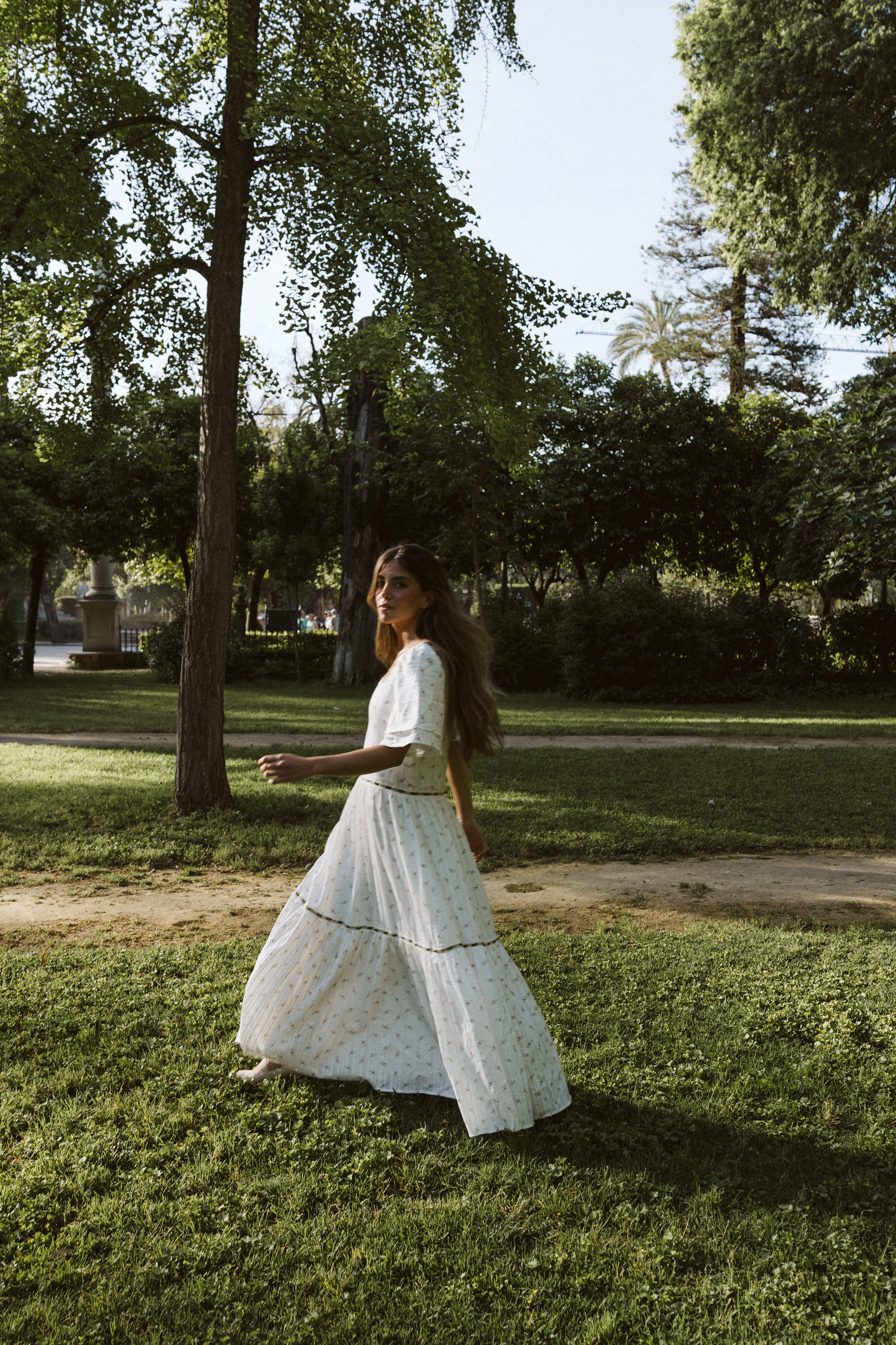 Pink floral print nightgown